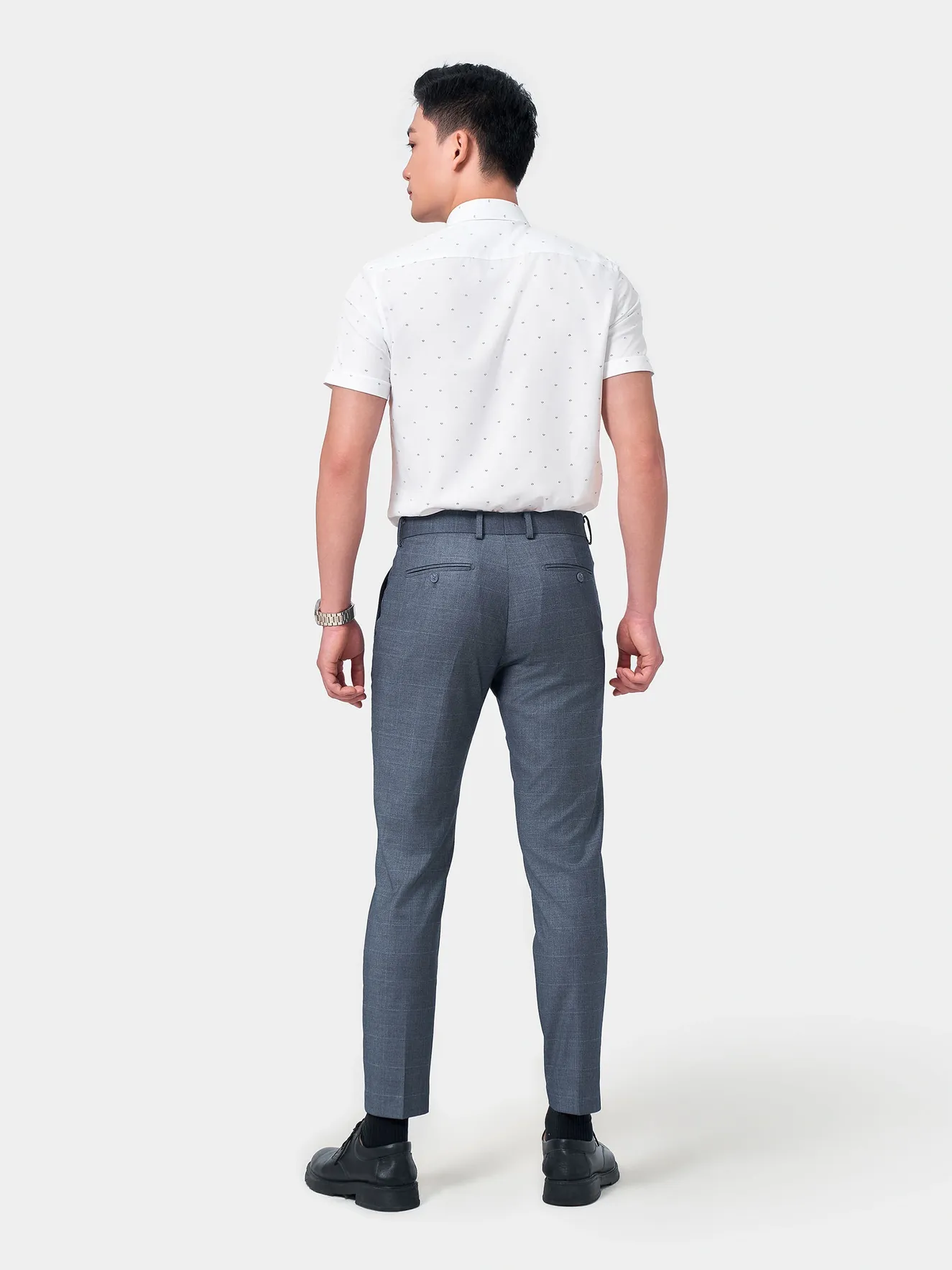 Áo Sơ Mi Nam Ngắn Tay 5S Fashion Họa Tiết ASC24078 - Ảnh 3