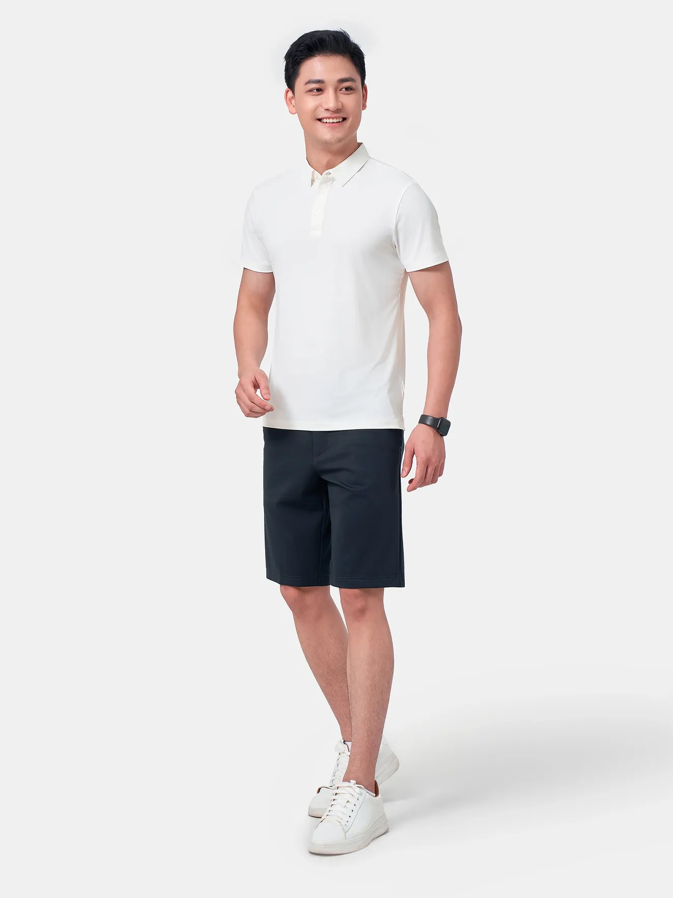 Quần Short Thể Thao Nam 5S Fashion Cạp Cúc Regular QST24013