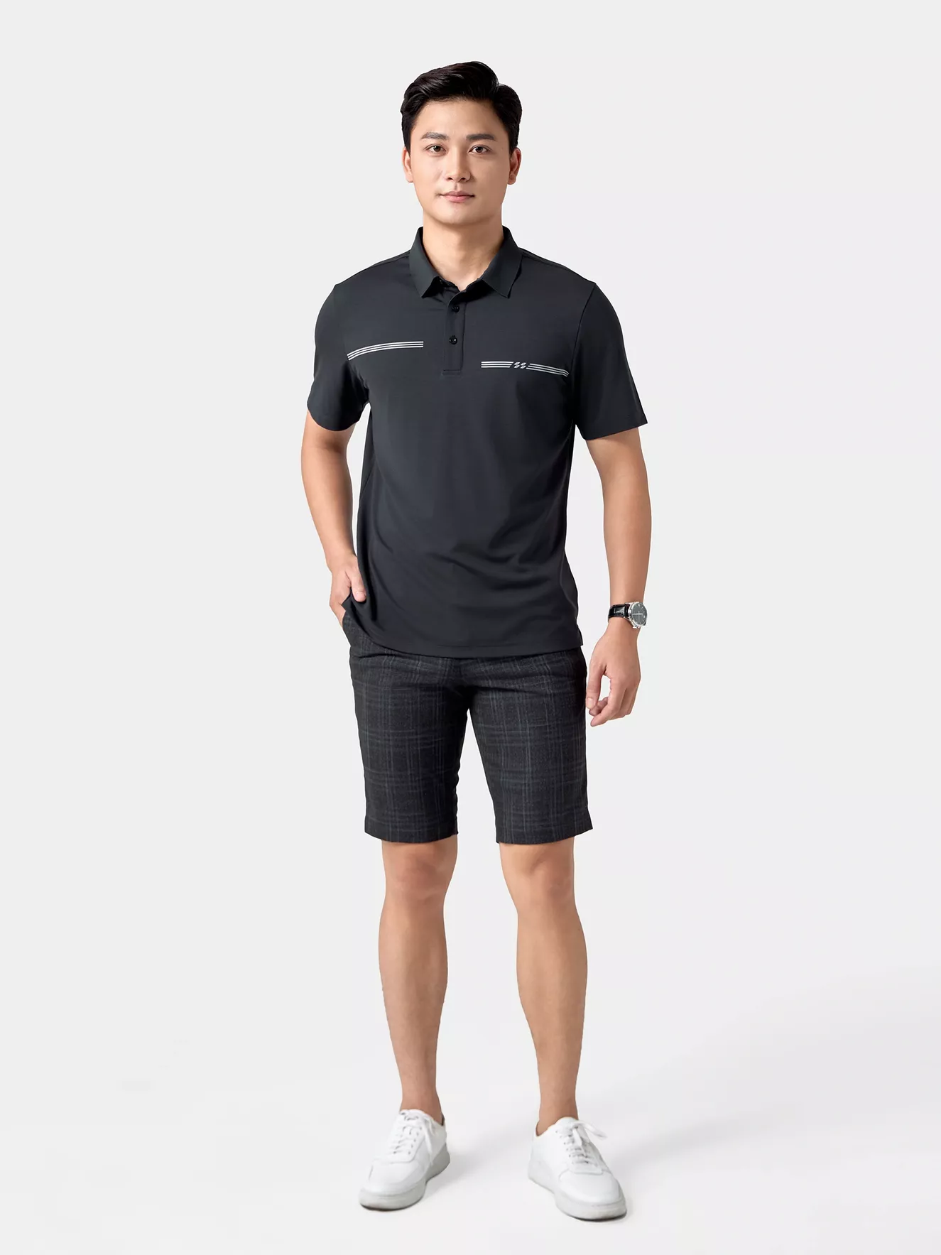 Áo Polo Nam Premium In Kẻ Phom Regular APC24034 - Hình ảnh 6