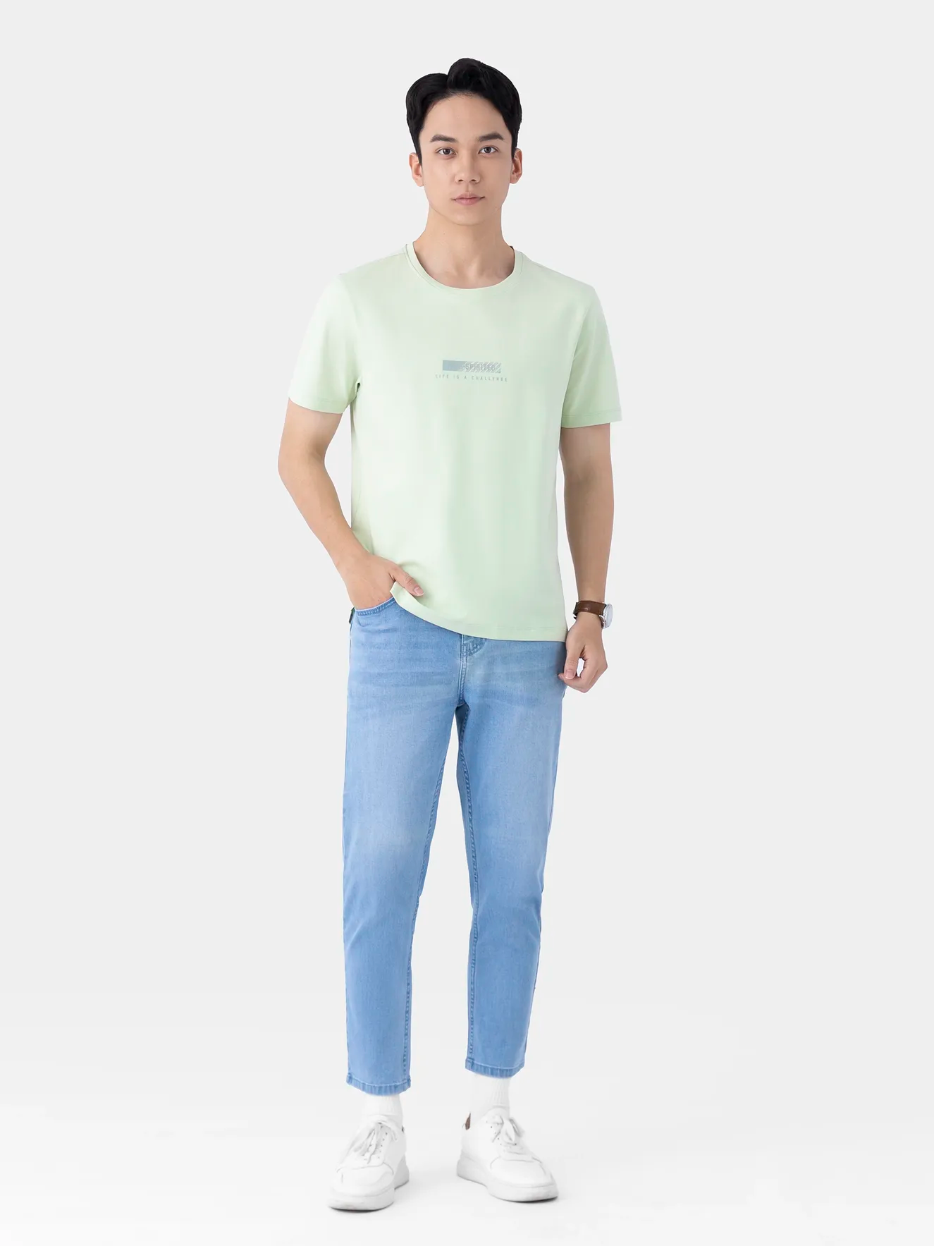 Áo Thun Nam Ngắn Tay In Đơn Giản ATS25004 - Ảnh 4