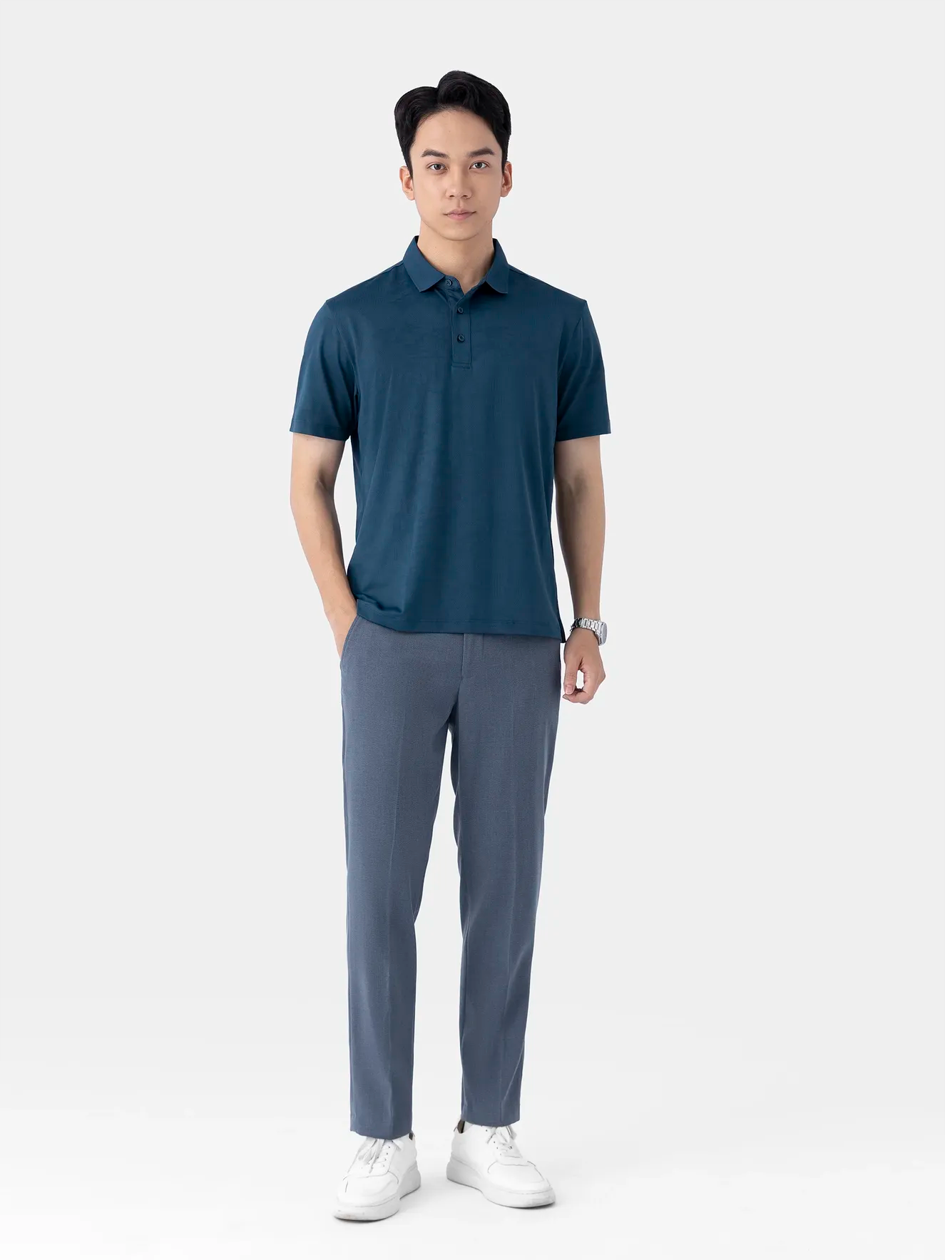 Áo Polo Thể Thao Nam Dệt Jacquard APC25015