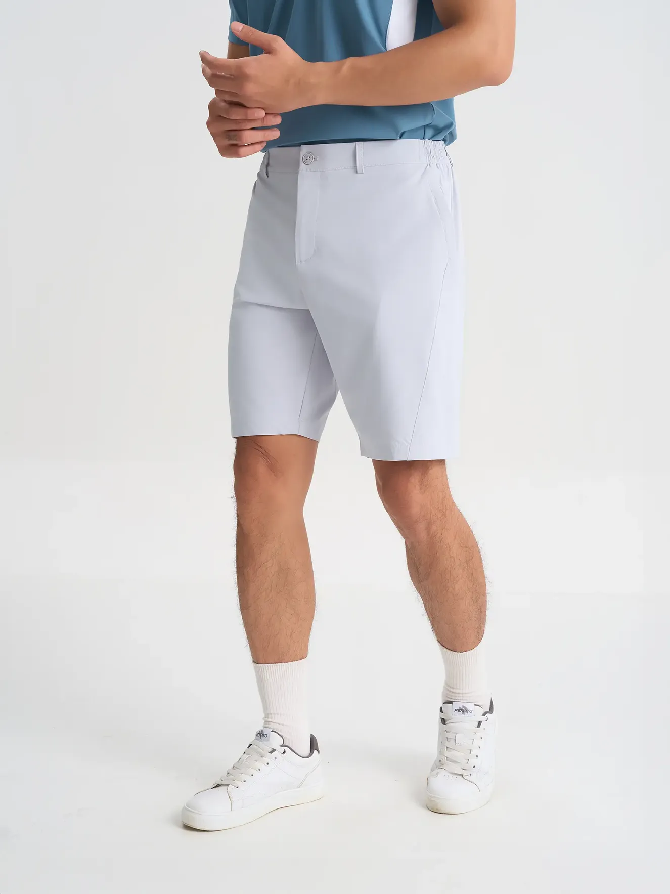 Quần Short Thể Thao Nam 5S Fashion Cạp Cúc Phối Chun Regular QST25009 - Ảnh 5