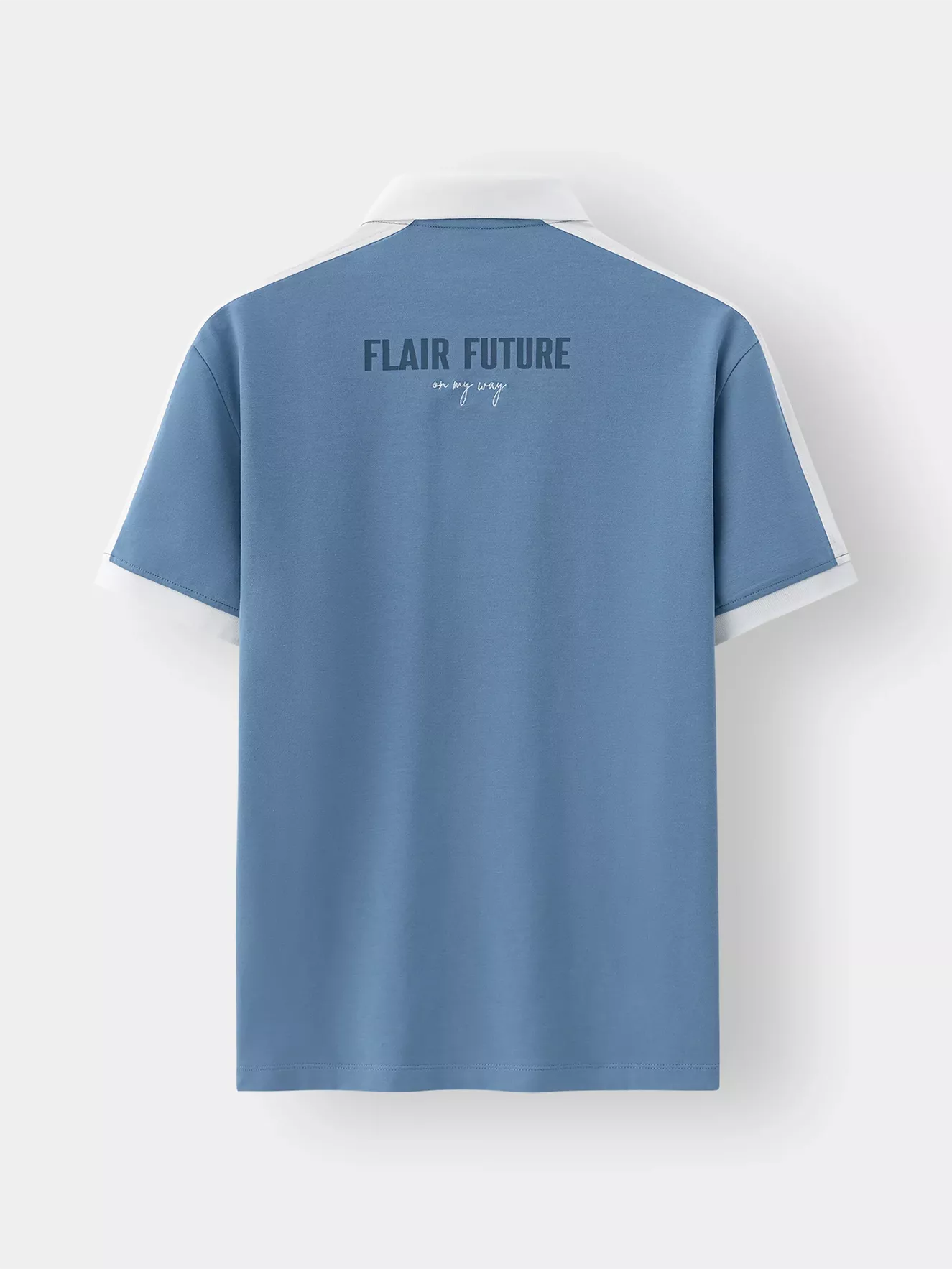 Áo Polo Nam Can Phối In Chữ Trẻ Trung APC25041 - Hình ảnh 3