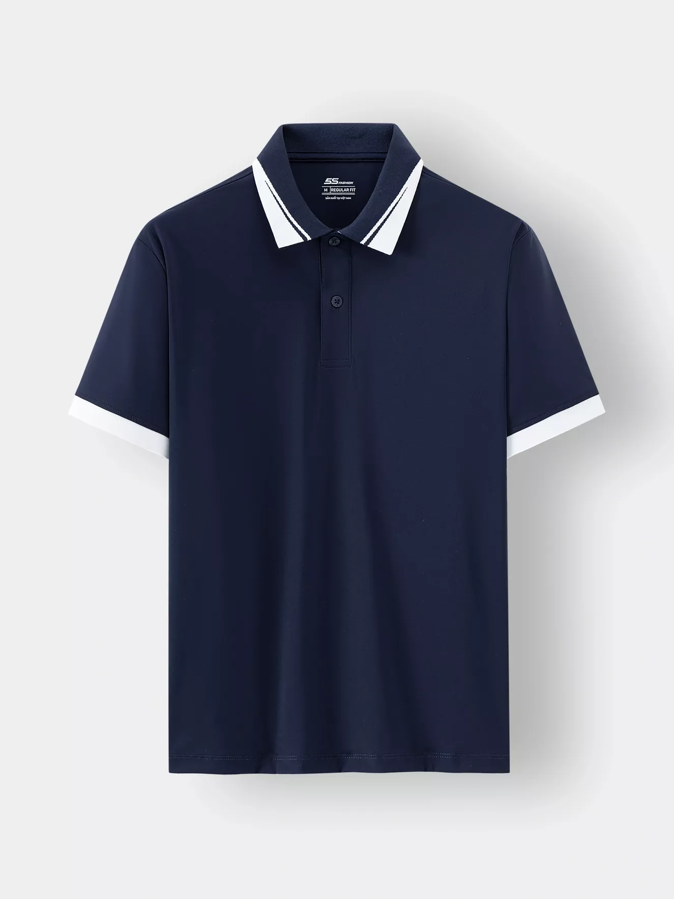 Áo Polo Nam Thể Thao Bo Phối Màu Regular APC24005 - Hình ảnh 2