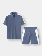 Bộ Quần Áo Thể Thao Nam Can Phối Phom Slimfit BAPC24005-BQST24005