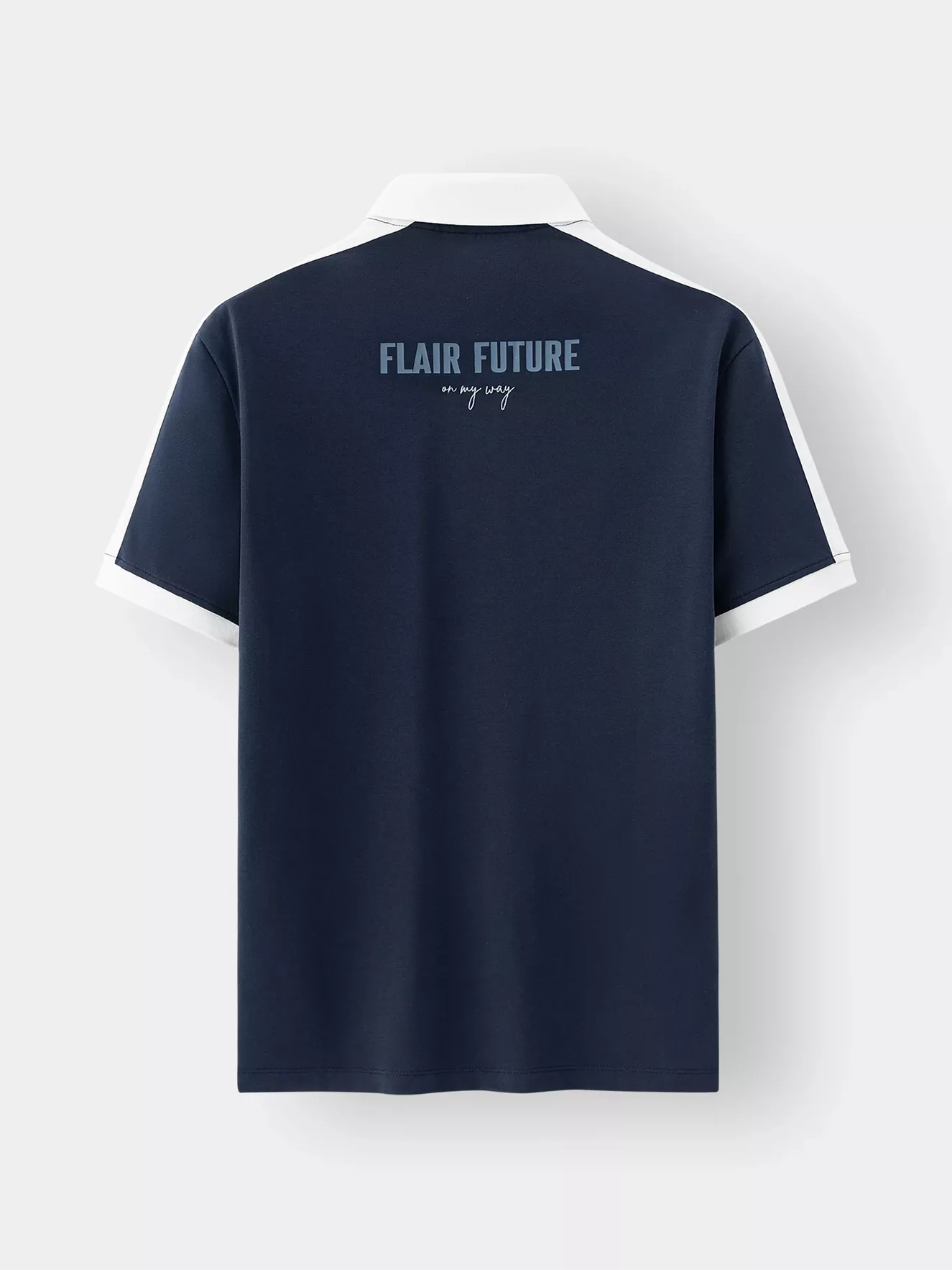 Áo Polo Nam Can Phối In Chữ Trẻ Trung APC25041 - Hình ảnh 5