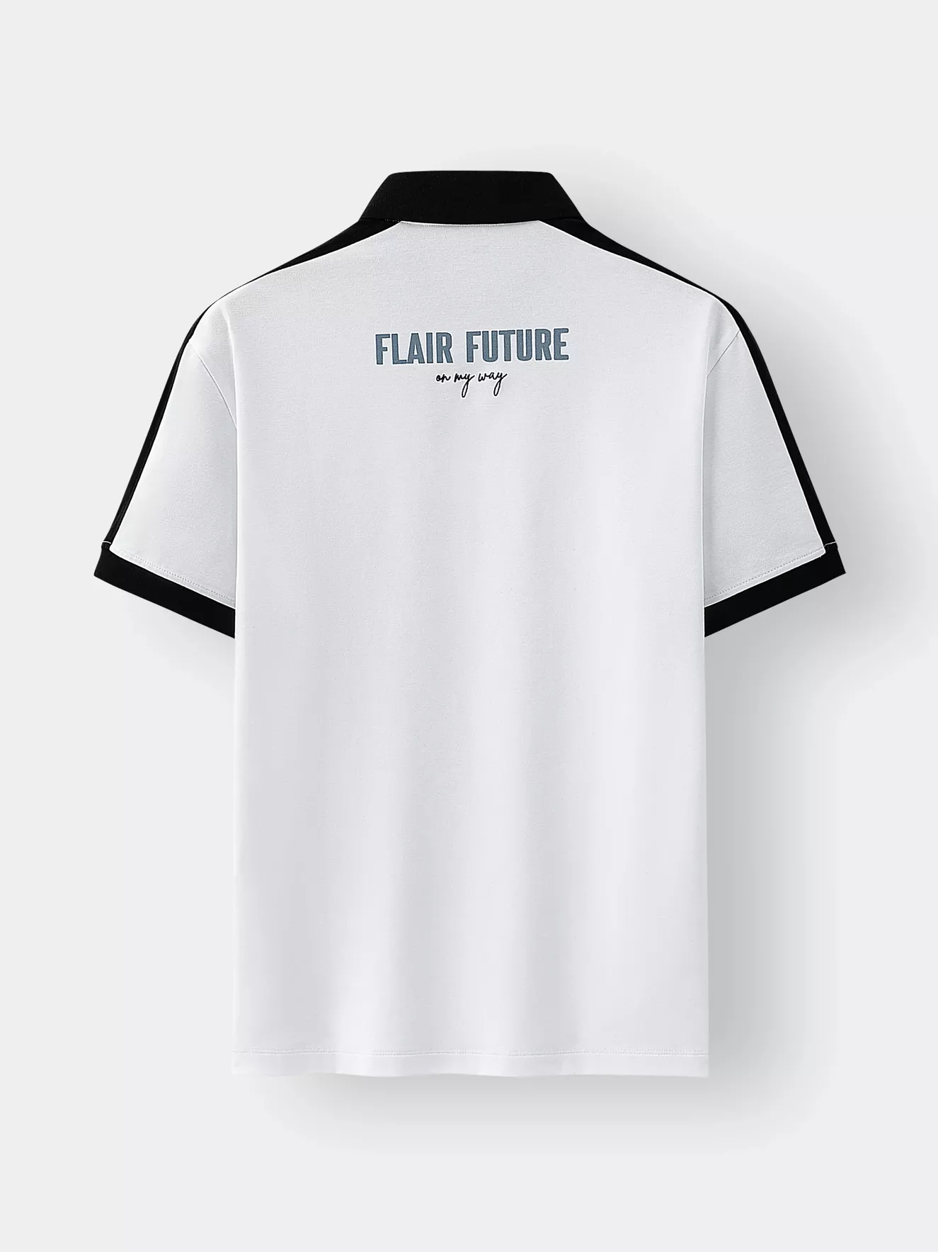 Áo Polo Nam Can Phối In Chữ Trẻ Trung APC25041 - Hình ảnh 2