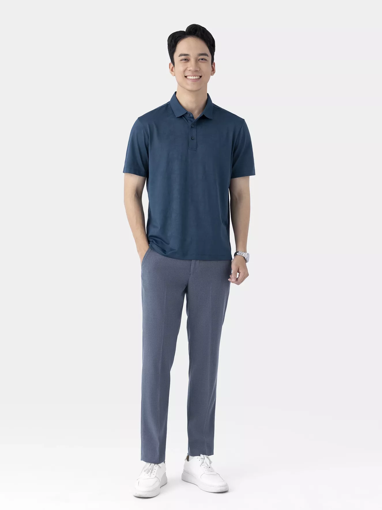 Áo Polo Thể Thao Nam Dệt Jacquard APC25015 - Hình ảnh 7