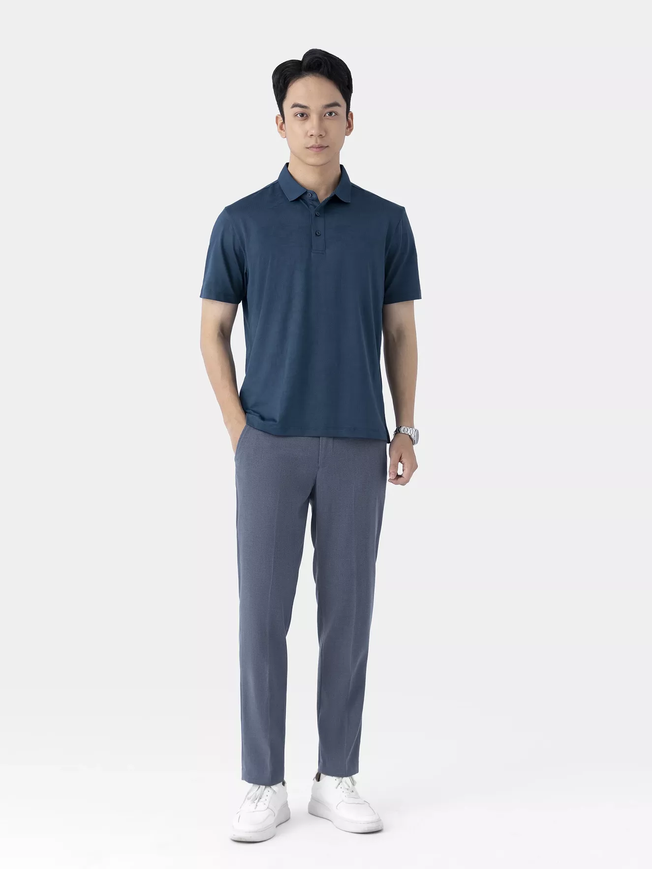 Áo Polo Thể Thao Nam Dệt Jacquard APC25015 - Hình ảnh 5