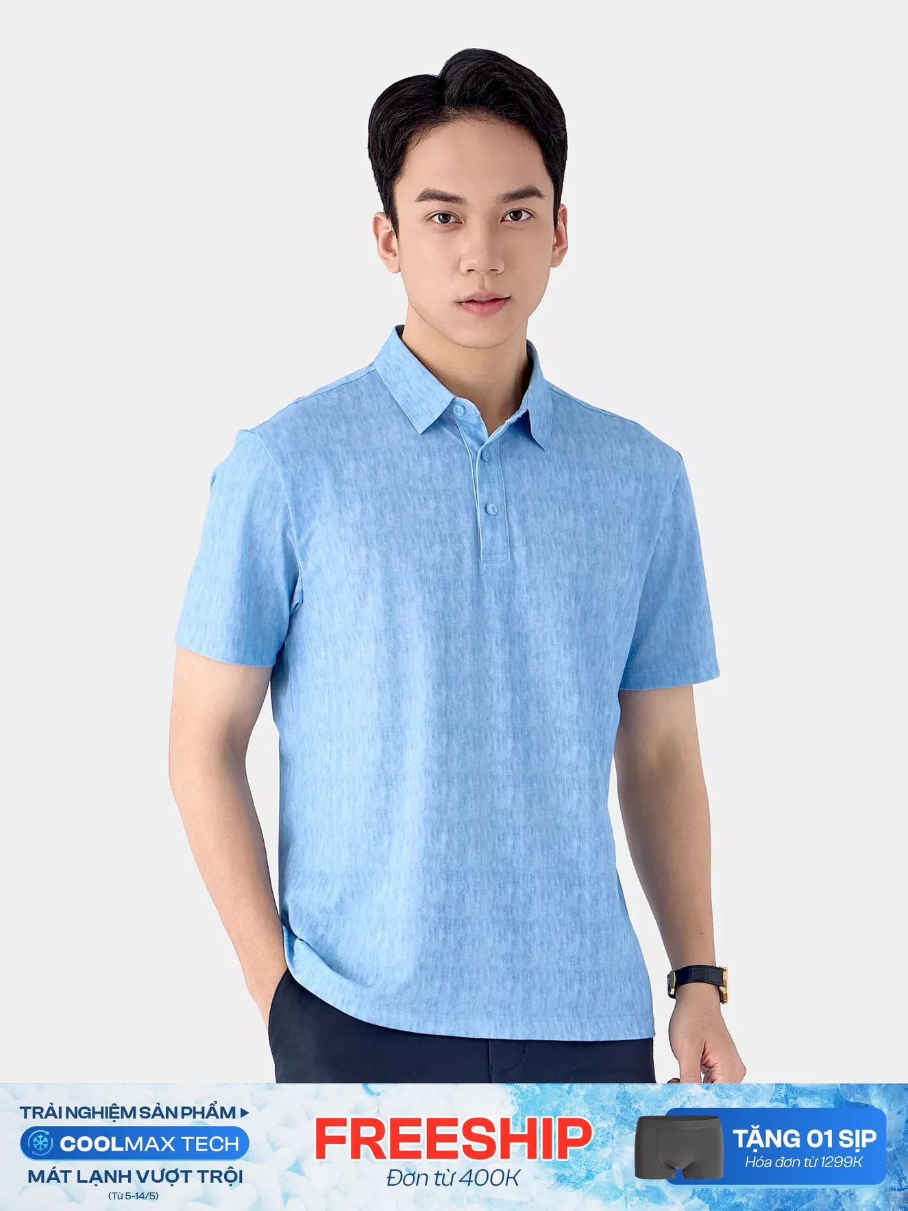 Áo Polo Nam Thể Thao Hiệu Ứng Phong Cách APC25057 - Hình ảnh 3