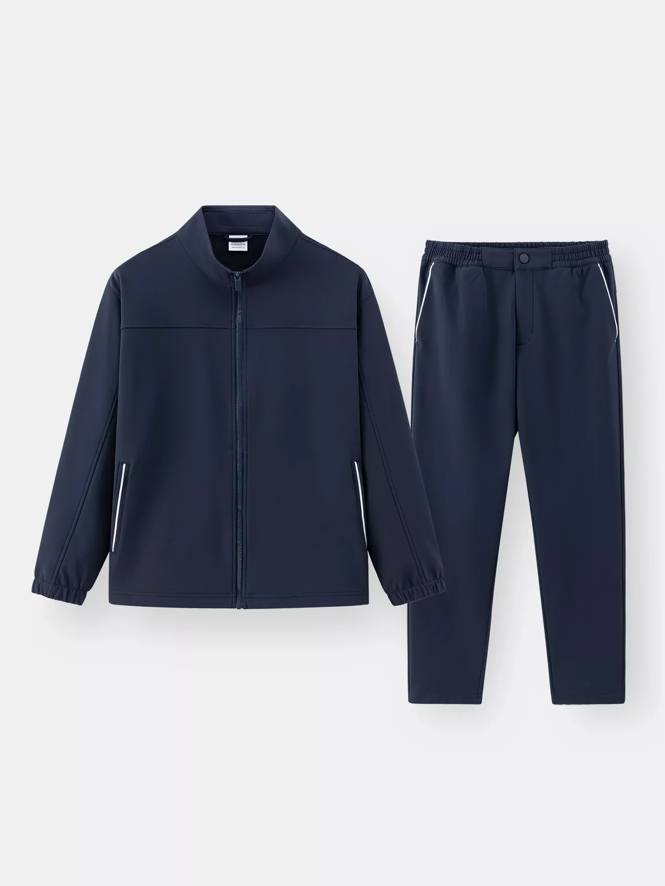 Bộ Quần Áo Gió Cổ Trụ Lót Nỉ Regular BOG24009 - Hình ảnh 2