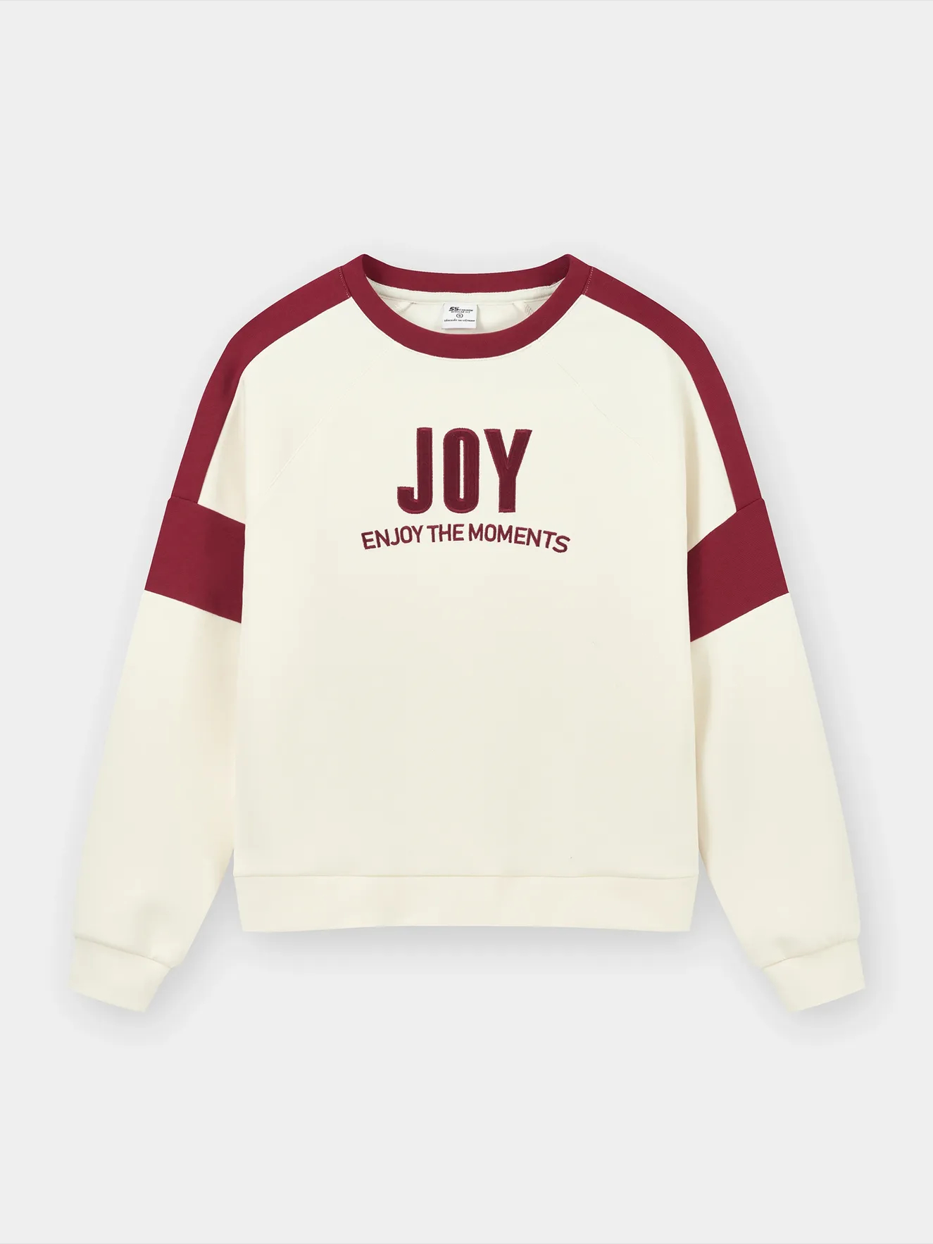 Áo Nỉ Nữ Can Phối Tay Raglan Phom Regular WBANI25002 - Ảnh 5