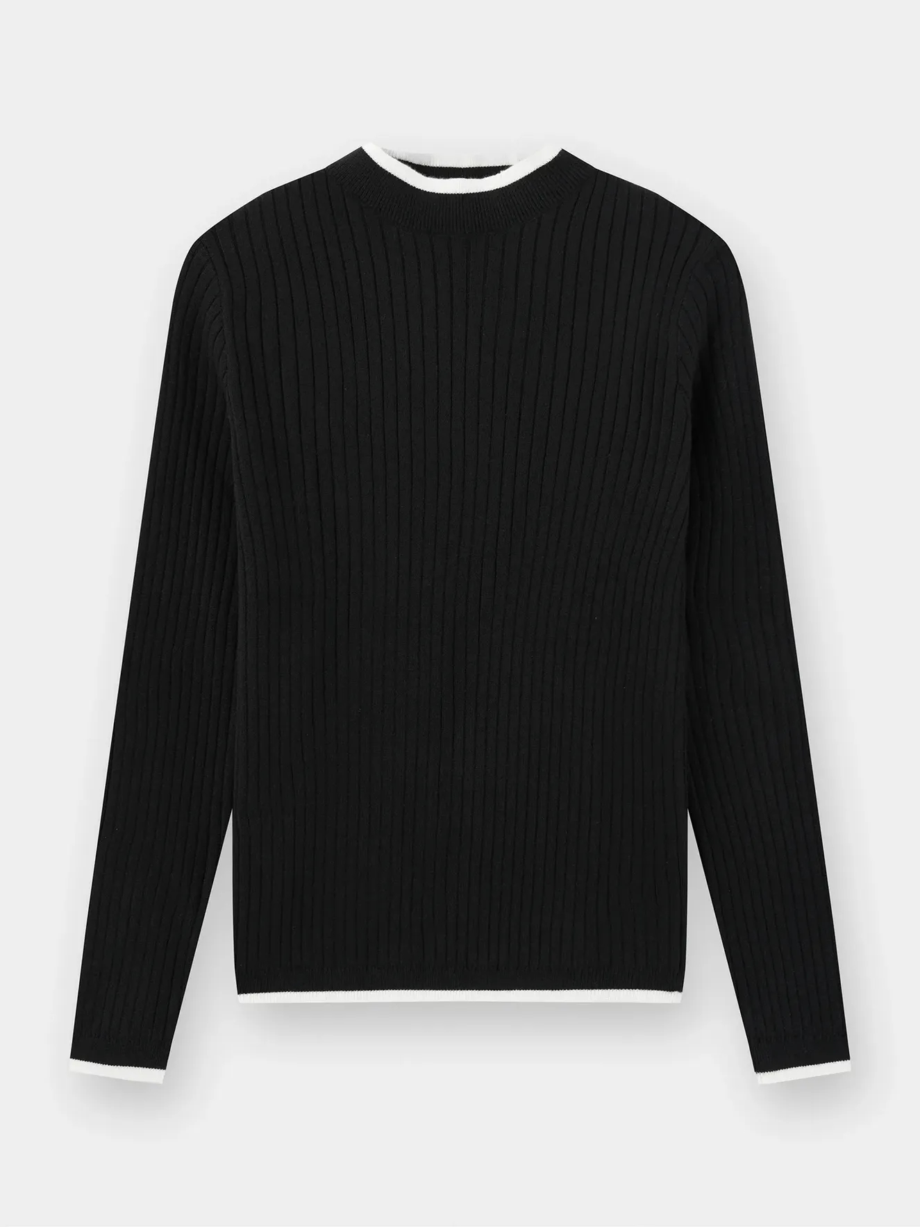 Áo Len Nữ Cổ Layer Hiệu Ứng Sọc W0ALE25001 - Ảnh 4