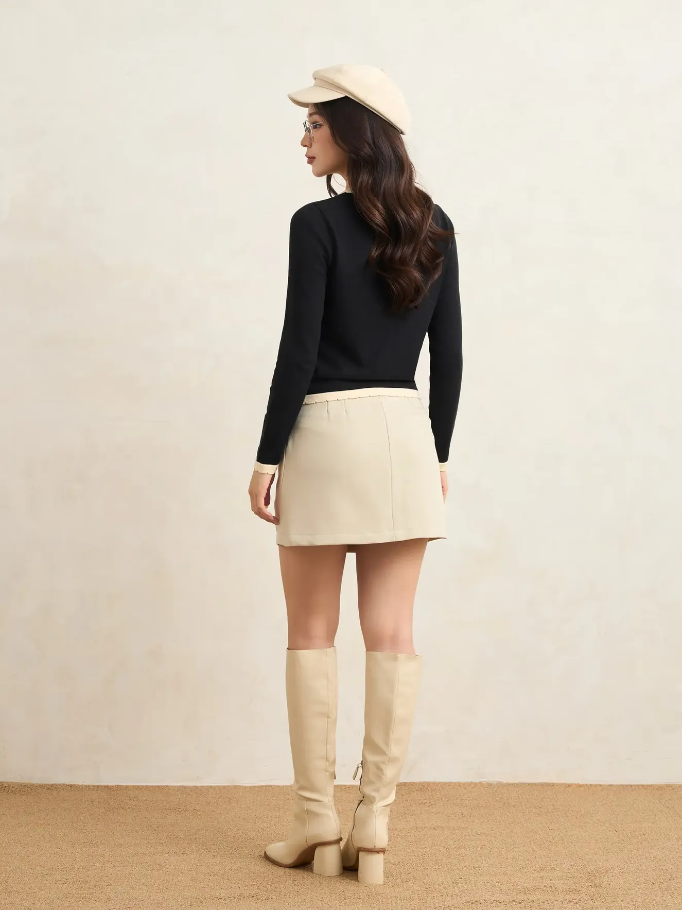 Áo Len Nữ Cardigan Phom Regular W0ALE25008 - Ảnh 7